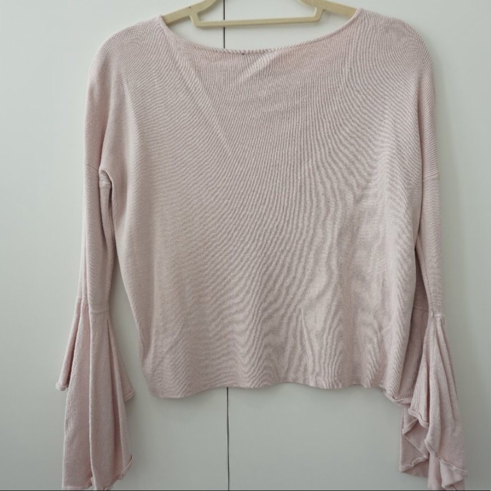 Ruffle cuff Express sweater.